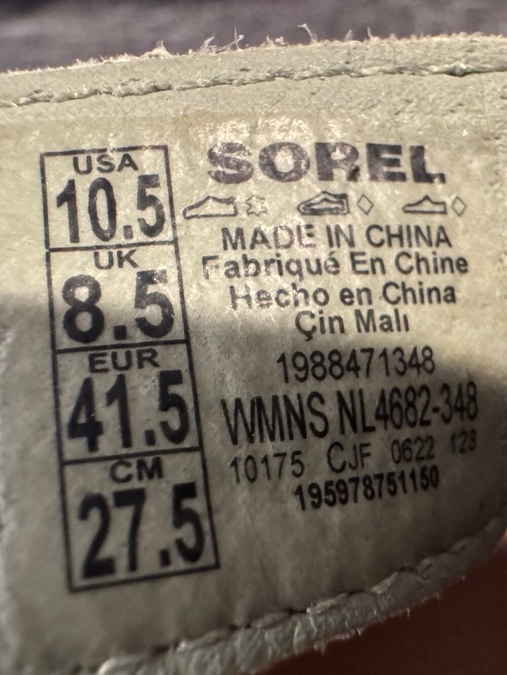 Sorel Joanie III Slingback Wedge Sandals Women's US 10.5 EU 41.5 Safari Leather - Picture 5 of 8
